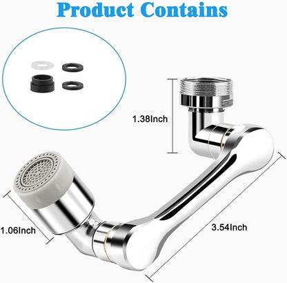 Rotating Faucet/Tap Extender | Stainless Steel | 1180° rotation